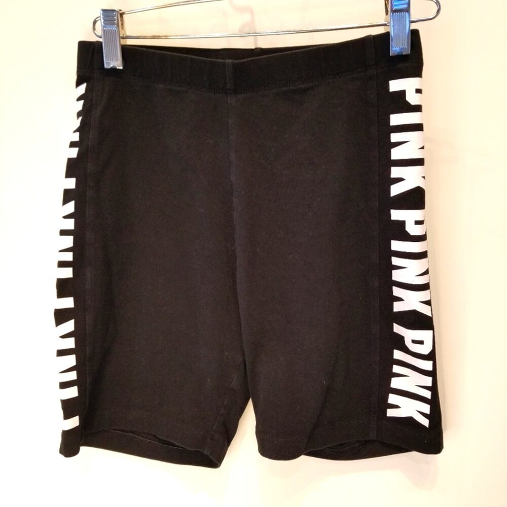Pink Victoria's Secret Black Athletic Shorts Lightweight Women's Size S Junior